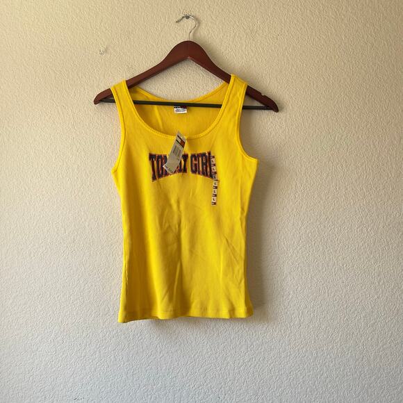 NWT y2k deadstock yellow Tommy Hilfiger yellow tank la egg e - Picture 1 of 7